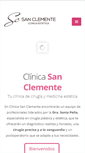 Mobile Screenshot of clinicasanclemente.es