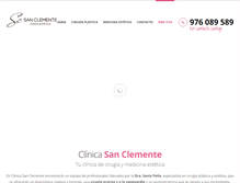 Tablet Screenshot of clinicasanclemente.es
